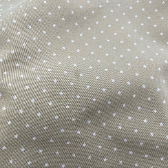 Catherines 2X Tan Star Print Cropped Chinos Relaxed Fit Summer Resortwear - Picture 7 of 7